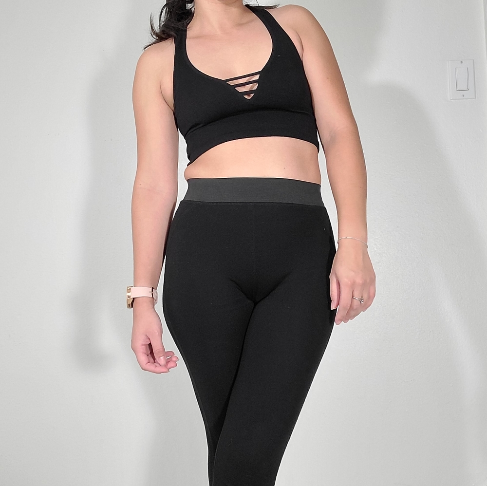 Free People Intimately Black Brami/Top M/L